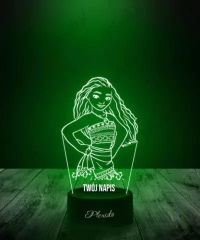 Lampka LED 3D Plexido Bajka Vaiana Moana i Maui - 3