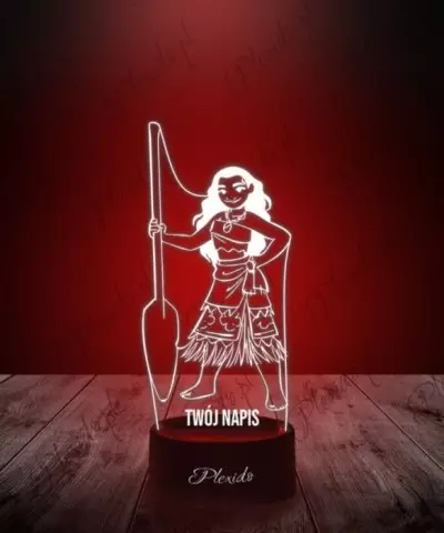 Lampka LED 3D Plexido Bajka Vaiana Moana - 3