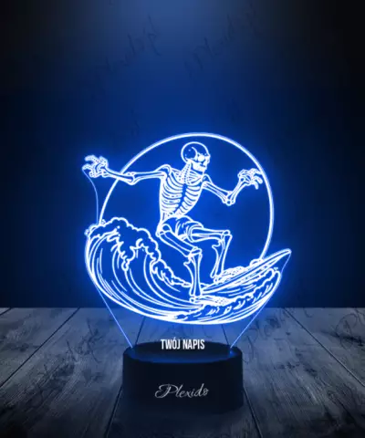 Lampka LED 3D Plexido Igrzyska Olimpijskie Surfing Szkielet Sport - 2