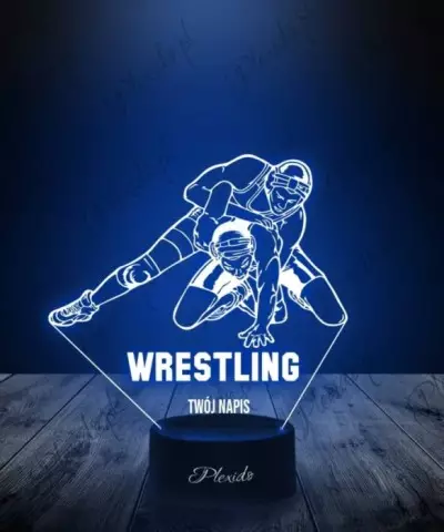 Lampka LED 3D Plexido Igrzyska Olimpijskie Wrestling Sport - 2