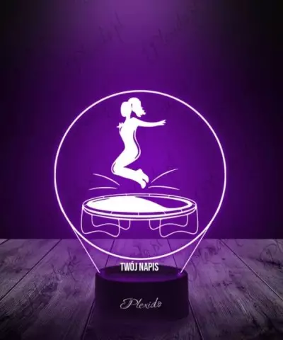 Lampka LED 3D Plexido Igrzyska Olimpijskie Dyscyplina Trampolina Sport - 2