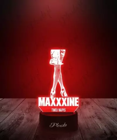 Lampka LED 3D Plexido Maxxxine Film Nogi
