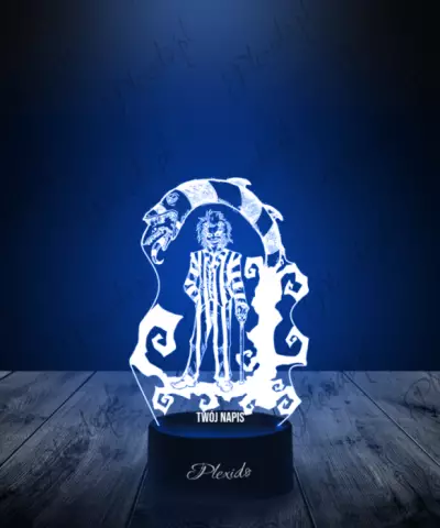 Lampka LED 3D Plexido Film Beetlejuice Wąż - 3