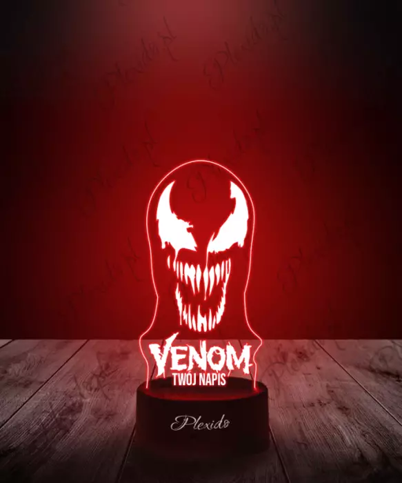 Lampka LED 3D Plexido Marvel Venom
