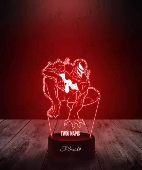 Lampka LED 3D Plexido Venom Marvel