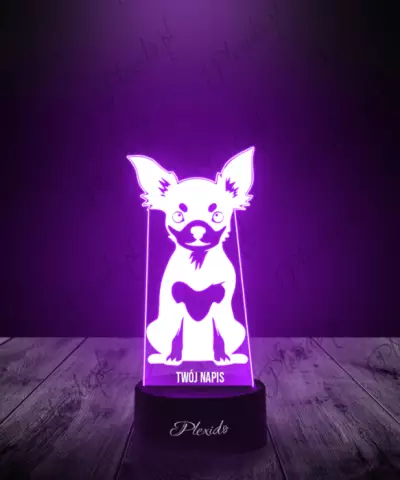 Lampka LED 3D Plexido Pies Chihuahua - 2