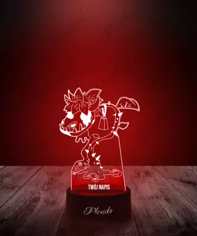 Lampka LED 3D Plexido Gaming Gra The Sims Krowokwiat