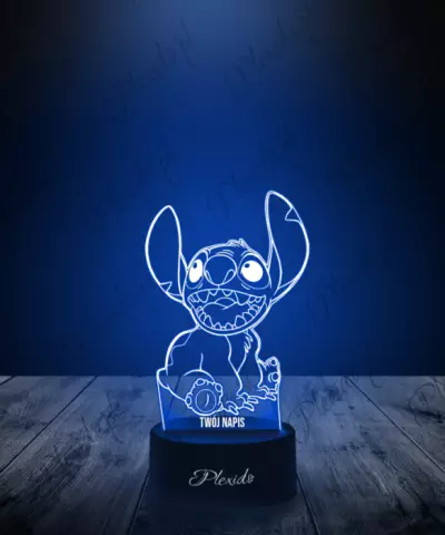 Lampka LED 3D Plexido Stich z Zębami