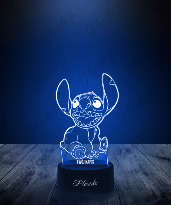 Lampka LED 3D Plexido Stich z Zębami