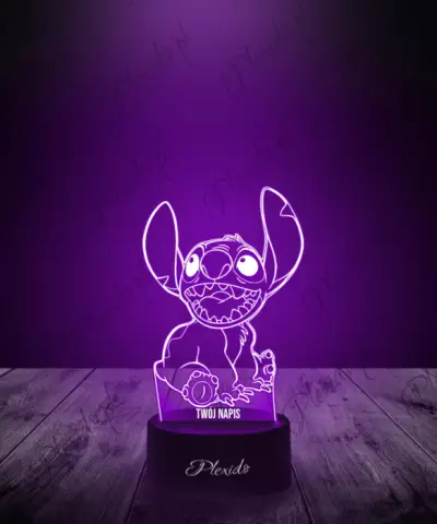 Lampka LED 3D Plexido Stich z Zębami - 2