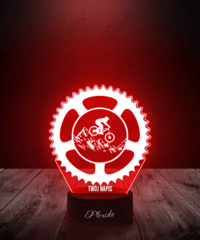 Lampka LED 3D Plexido Rower Górski MTB Zębatka