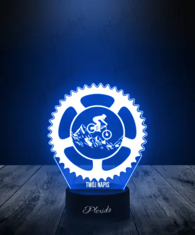 Lampka LED 3D Plexido Rower Górski MTB Zębatka - 2