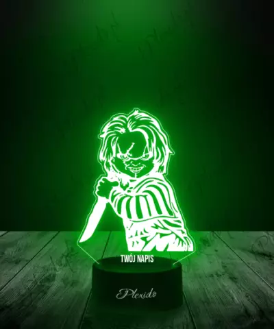 Lampka LED 3D Plexido Laleczka Chucky - 2