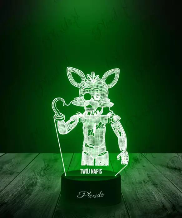 Lampka LED 3D Plexido Foxy Five Nights at Freddy's FNAF - 1