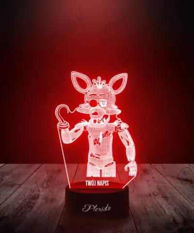 Lampka LED 3D Plexido Foxy Five Nights at Freddy's FNAF - 3