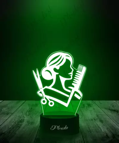 Lampka LED 3D Plexido Fryzjerka Salon Fryzjerski - 2