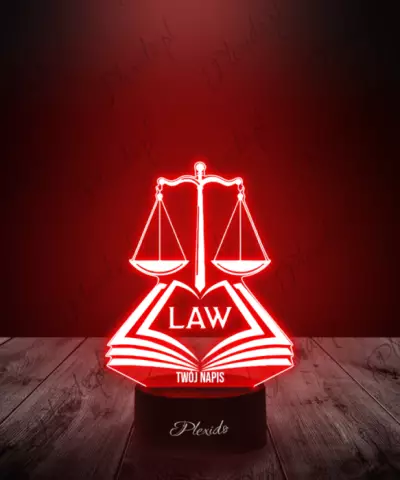Lampka LED 3D Plexido Prawo Sprawiedliwość - 2