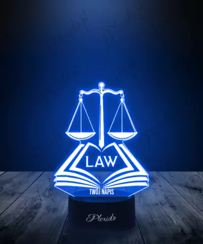 Lampka LED 3D Plexido Prawo Sprawiedliwość - 3