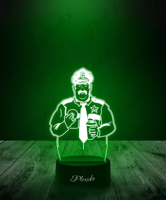 Lampka LED 3D Plexido Policja Amerykański Policjant - 1