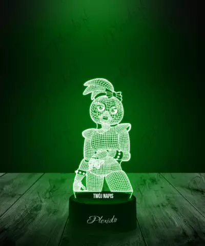 Lampka LED 3D Plexido FNAF Security Breach Glamrock Chic - 2