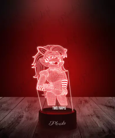 Lampka LED 3D Plexido FNAF Security Breach Roxanne - 1