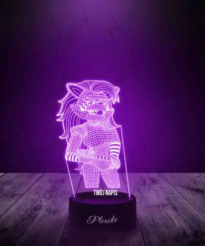 Lampka LED 3D Plexido FNAF Security Breach Roxanne - 3