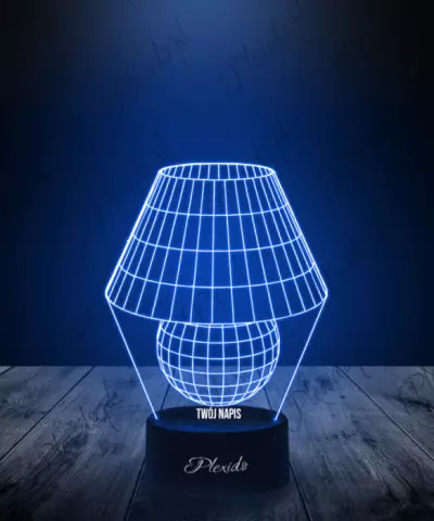 Lampka LED 3D Plexido Lampa z Kloszem - 3