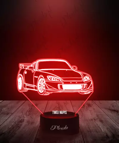 Lampka LED 3D Plexido Samochód Honda S2000 - 3