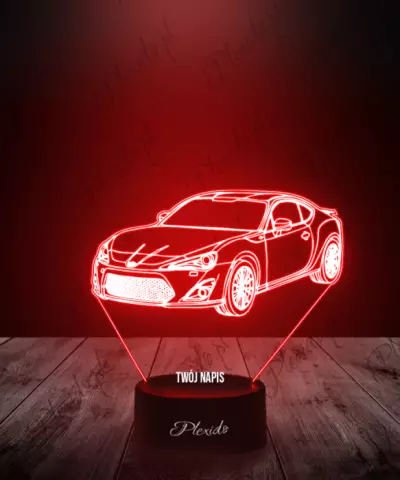 Lampka LED 3D Plexido Samochód Toyota GT96 - 3