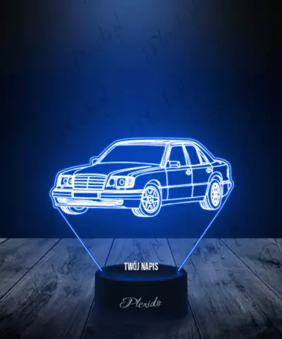 Lampka LED 3D Plexido Samochód Mercedes W124 - 1