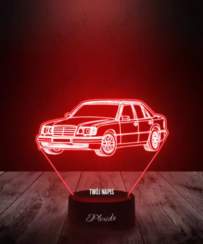 Lampka LED 3D Plexido Samochód Mercedes W124 - 3