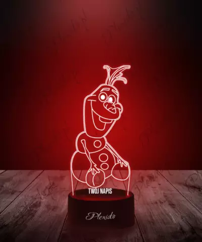 Lampka LED 3D Plexido Bajka Kraina Lodu Olaf - 2