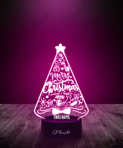 Lampka LED 3D Plexido Boże Narodzenie Choinka - 1