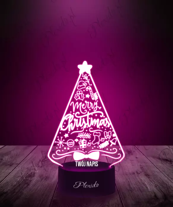 Lampka LED 3D Plexido Boże Narodzenie Choinka - 1