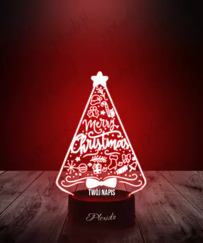 Lampka LED 3D Plexido Boże Narodzenie Choinka - 2