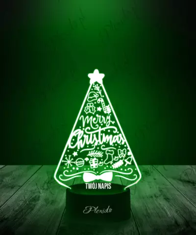 Lampka LED 3D Plexido Boże Narodzenie Choinka - 3