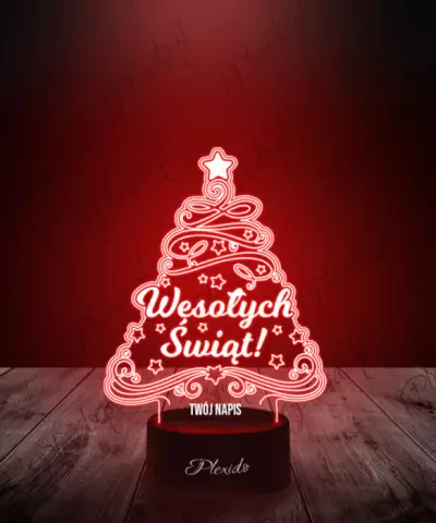 Lampka LED 3D Plexido Boże Narodzenie Choinka na Święta - 2