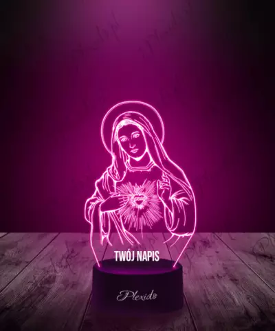 Lampka LED 3D Plexido Matka Boża Maryja - 3