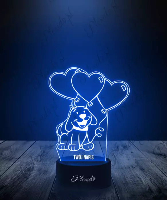 Lampka LED 3D Plexido Bajka Clifford - 1