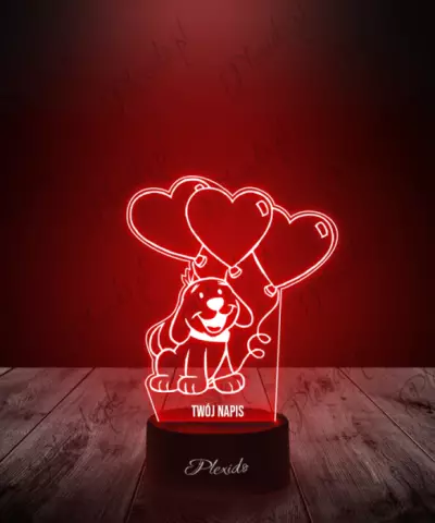 Lampka LED 3D Plexido Bajka Clifford - 2