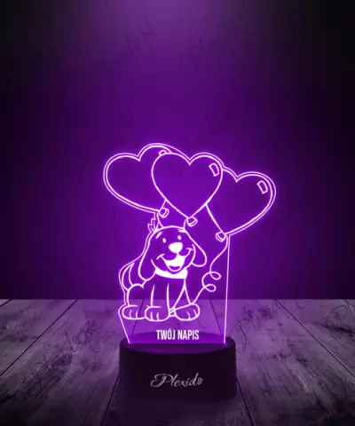 Lampka LED 3D Plexido Bajka Clifford - 3