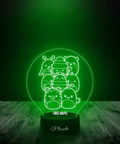 Lampka LED 3D Plexido Squishmallows Zwierzęta - 2