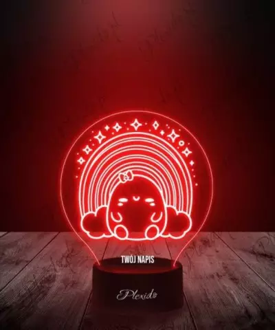 Lampka LED 3D Plexido Squishmallows Tęcza - 1