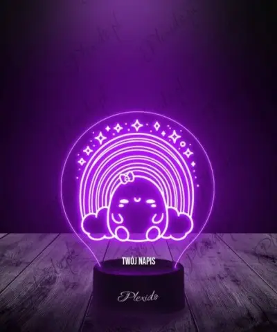 Lampka LED 3D Plexido Squishmallows Tęcza - 3