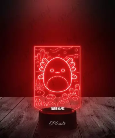 Lampka LED 3D Plexido Squishmallows Axolotl - 2