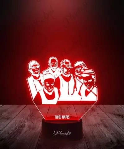 Lampka LED 3D Plexido Metal Rammstein - 2