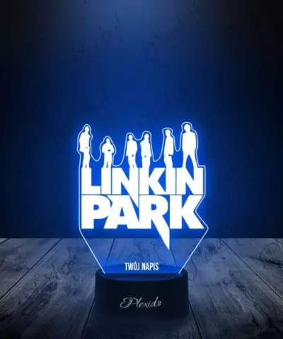 Lampka LED 3D Plexido Muzyka Metal Linkin Park - 2