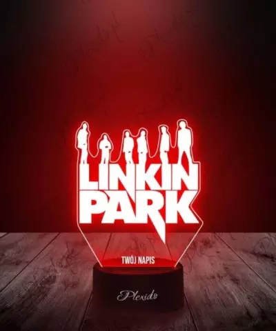 Lampka LED 3D Plexido Muzyka Metal Linkin Park - 3