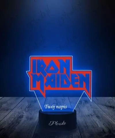 Lampka LED 3D Plexido Metal Iron Maiden - 1