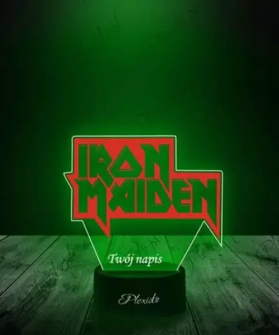 Lampka LED 3D Plexido Metal Iron Maiden - 3